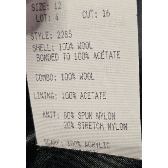 Authentic Mackintosh Vest Coat Wool Size 12 Vintage Made USA Hooded Red/Black - Picture 14 of 14